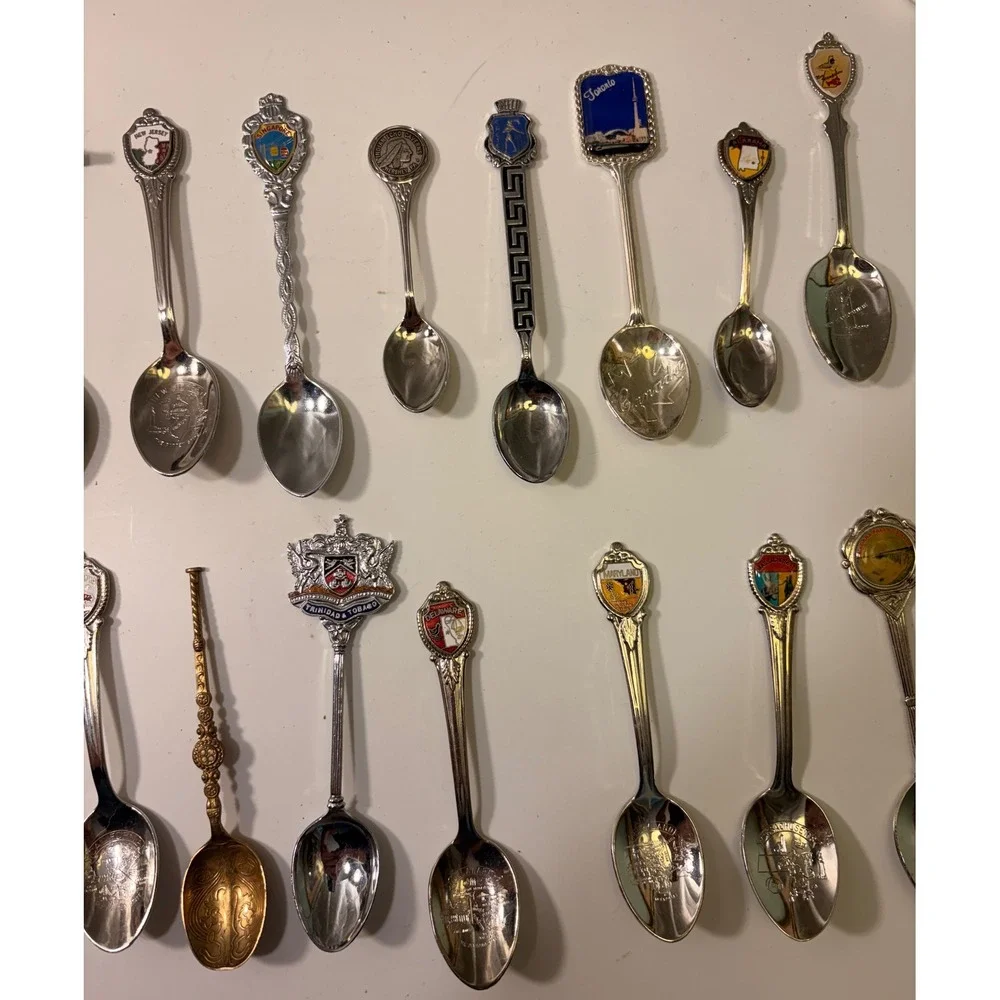 Vintage Souvenir Collector Spoon Lot 73+ Pcs States National Parks Hershey Pewte